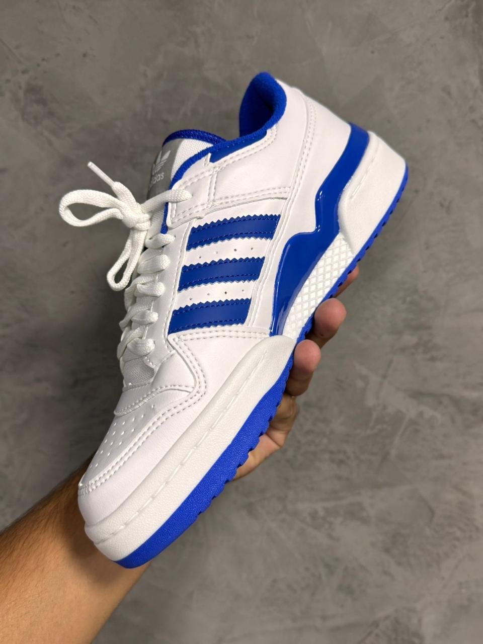 FORUM LOW 84 ADV BRANCO/AZUL ROYAL